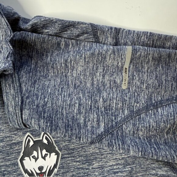 Uconn Nike Dri Fit 1/4 Zip Jacket Size XL Fitted Women's Blue Huskies Element - Picture 3 of 11